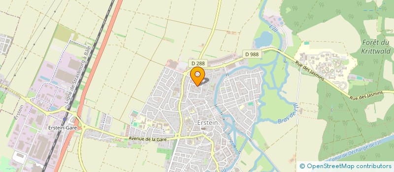 localisation de l'entreprise JARDINET  ERSTEIN