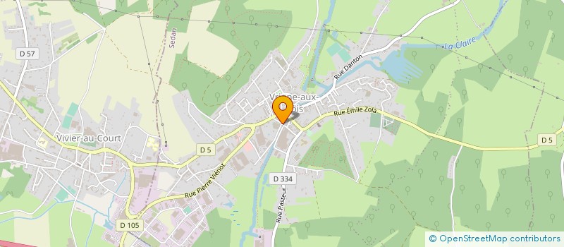 localisation de l'entreprise JARDINIER MASSARD SA à VRIGNE AUX BOIS
