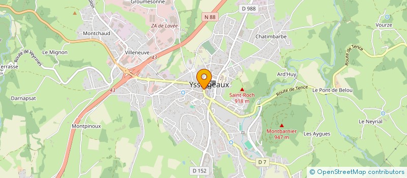 localisation de l'entreprise JARDINIERS AU PAYS DES SUCS  YSSINGEAUX