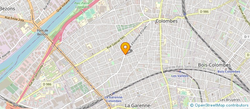 localisation de l'entreprise JARDINOR à COLOMBES