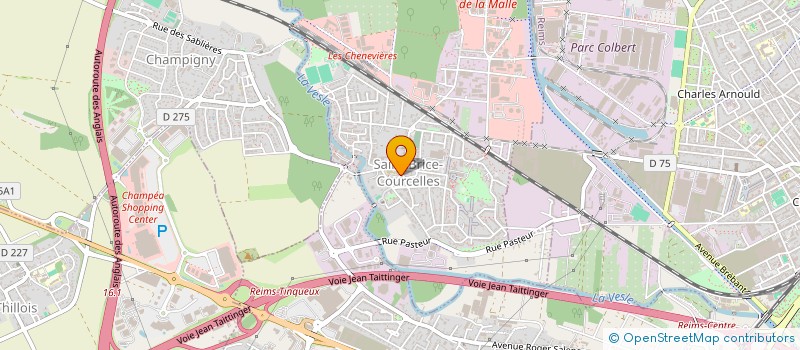 localisation de l'entreprise JARDINOT COMITE 1901 JARDINS DE ST BRICE COURCELLES  SAINT-BRICE-COURCELLES