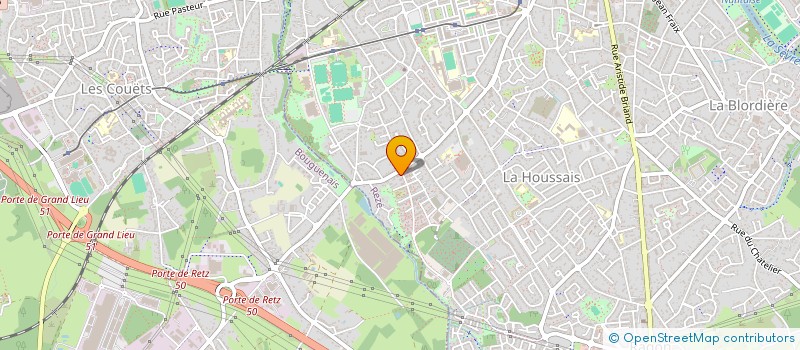 localisation de l'entreprise JARDINS 4 SAISONS à REZE