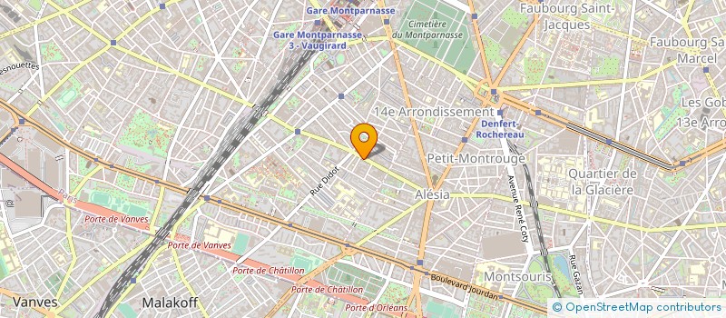 localisation de l'entreprise JARDINS ALESIA  PARIS