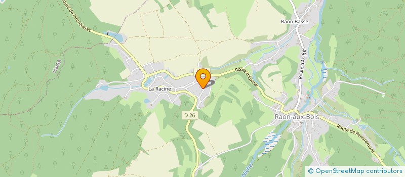 localisation de l'entreprise JARDINS ARBORES  RAON-AUX-BOIS