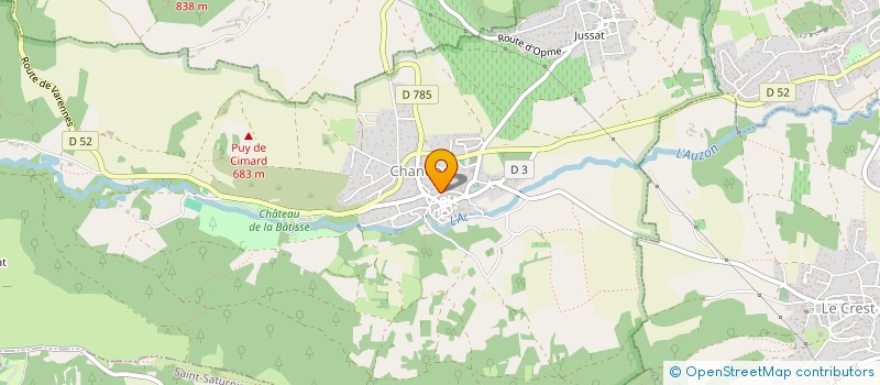 localisation de l'entreprise JARDINS AU PRIEURE  CHANONAT