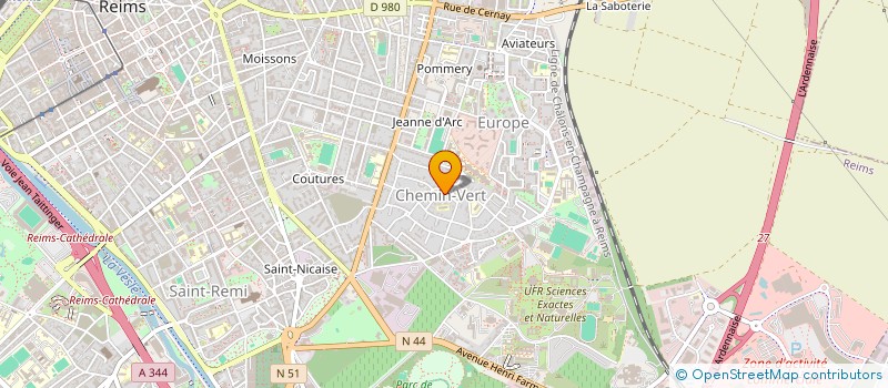 localisation de l'entreprise JARDINS BALCONS TERRASSES FLEURIS  REIMS