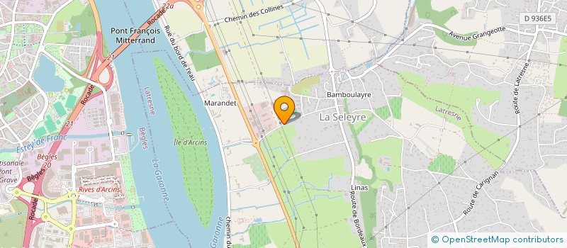 localisation de l'entreprise JARDINS BONTEMPS  LATRESNE