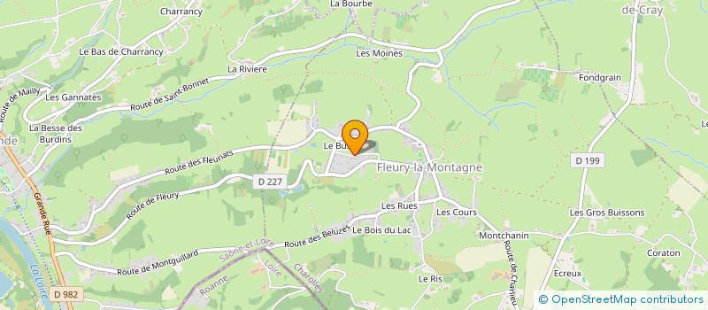 localisation de l'entreprise JARDINS BRANCHES  FLEURY-LA-MONTAGNE