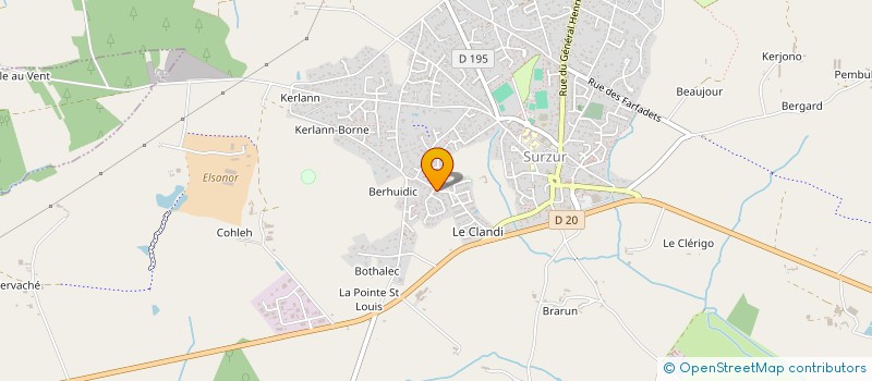 localisation de l'entreprise JARDINS CLOS à SURZUR