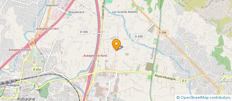 localisation de l'entreprise JARDINS CONCEPTS  AUBAGNE