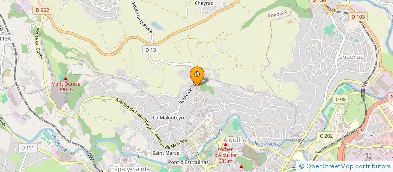 localisation de l'entreprise JARDINS D'HISTOIRE  LE PUY-EN-VELAY