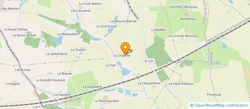 localisation de l'entreprise JARDINS DE CORENTIN  SAINT-CYR-LE-GRAVELAIS