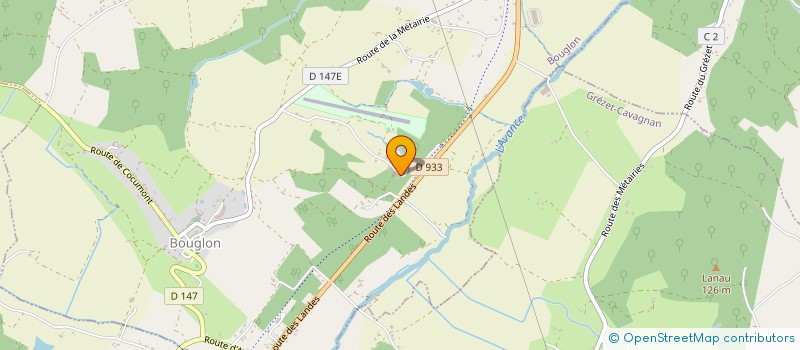 localisation de l'entreprise JARDINS DE LA FALAISE EN COTEAUX ET LANDES DE GASCOGNE  BOUGLON