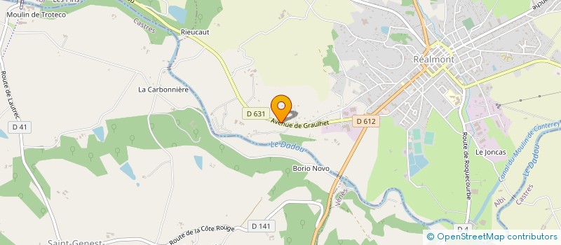 localisation de l'entreprise JARDINS DE LA VALLEE DU DADOU à REALMONT