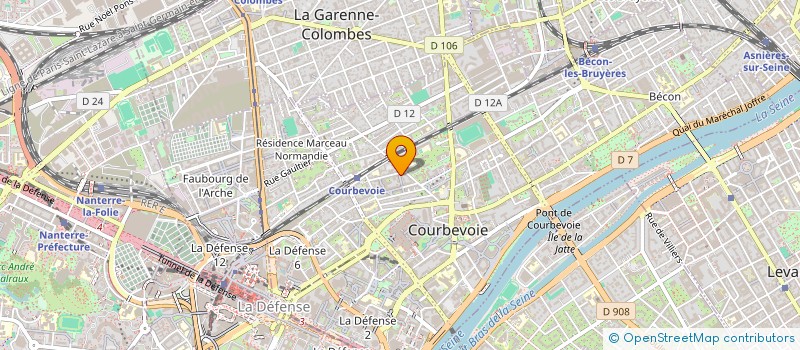 localisation de l'entreprise JARDINS DE LA VICTOIRE JJLDS à COURBEVOIE