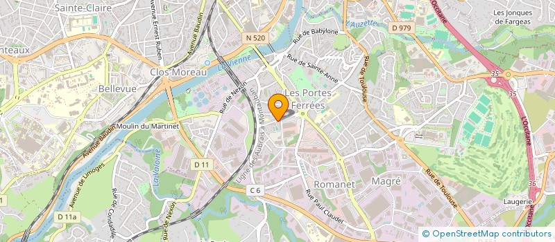 localisation de l'entreprise JARDINS DE VENTADOUR à LIMOGES