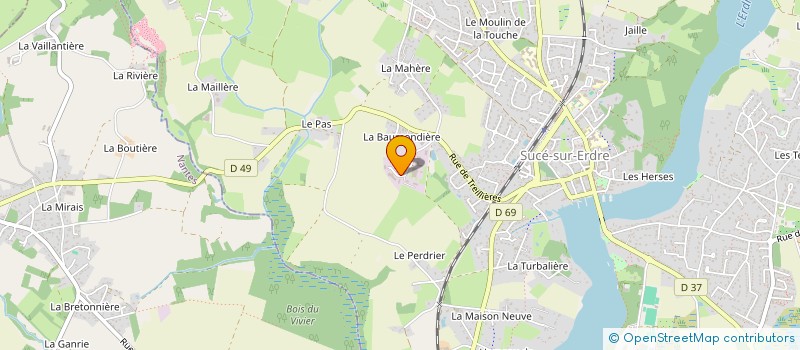 localisation de l'entreprise JARDINS DES 3 RIVIERES à SUCE-SUR-ERDRE