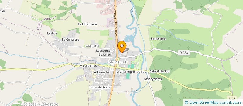 localisation de l'entreprise JARDINS DES 4B  MASSEUBE