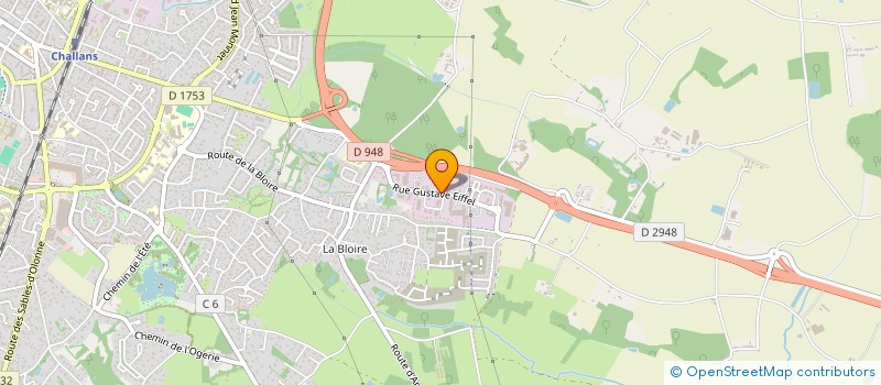 localisation de l'entreprise JARDINS DES DUNES à CHALLANS