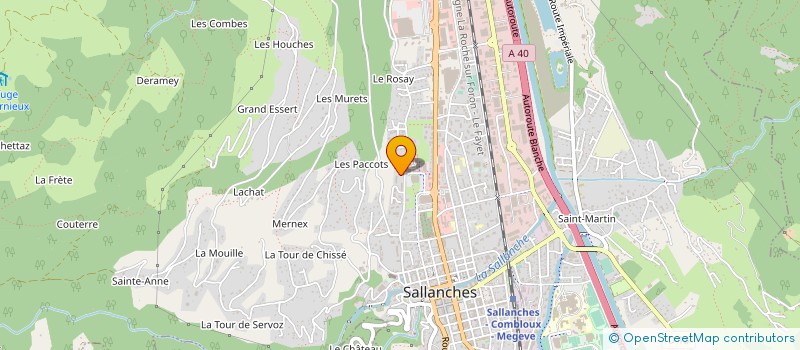 localisation de l'entreprise JARDINS DES FIZ  SALLANCHES