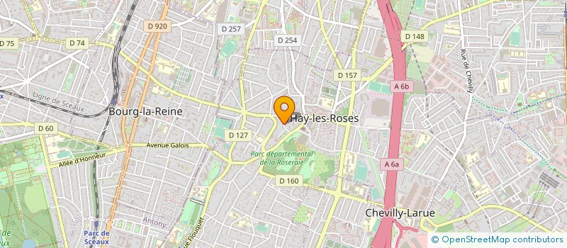localisation de l'entreprise JARDINS DES ROSES à L'HAY-LES-ROSES