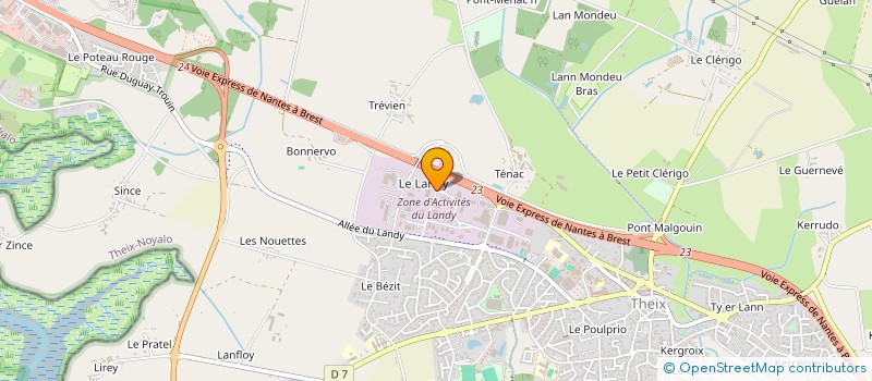 localisation de l'entreprise JARDINS DIVERS à THEIX-NOYALO