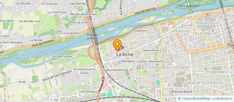 localisation de l'entreprise JARDINS DIVERS  LA RICHE