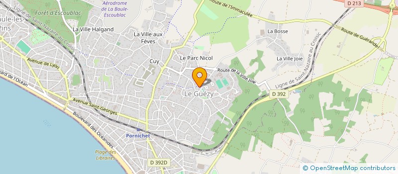 localisation de l'entreprise JARDINS DU MAIL II  LA BAULE-ESCOUBLAC