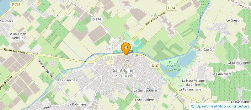 localisation de l'entreprise JARDINS DU MARAIS  SAINT-JULIEN-DE-CONCELLES