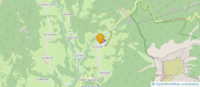 localisation de l'entreprise JARDINS DU MONDE MONTAGNES  ENTREMONT-LE-VIEUX