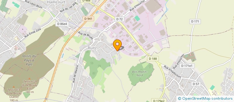 localisation de l'entreprise JARDINS DU NORD  RUITZ