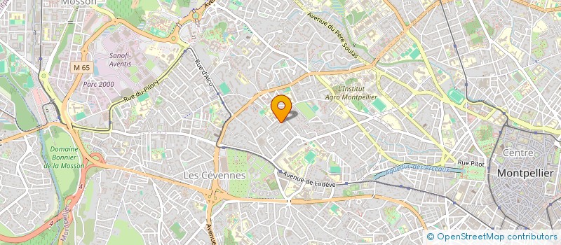localisation de l'entreprise JARDINS DU QUARTIER SAINT-CLEMENT  MONTPELLIER