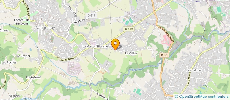 localisation de l'entreprise JARDINS DU VAL NOIR à VAUGNERAY