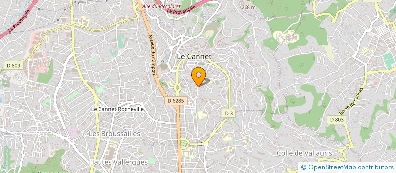 localisation de l'entreprise JARDINS ERIC DANGEREUX ET FILS  LE CANNET