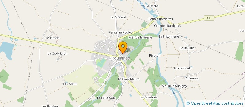 localisation de l'entreprise JARDINS ET ARBORETUM DE POULAINES à POULAINES