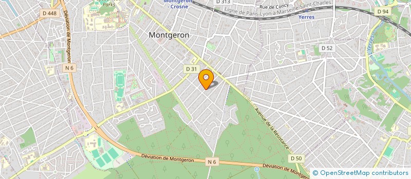 localisation de l'entreprise JARDINS ET CONSTRUCTIONS à MONTGERON