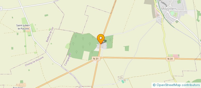 localisation de l'entreprise JARDINS ET FORETS DE FRANCE à MOYVILLERS