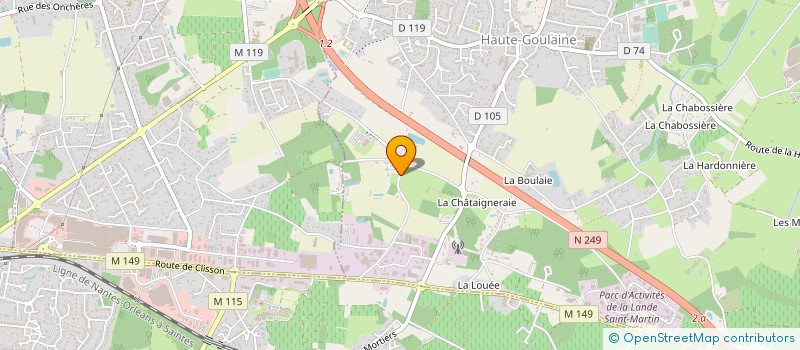 localisation de l'entreprise JARDINS ET LOISIRS  HAUTE-GOULAINE