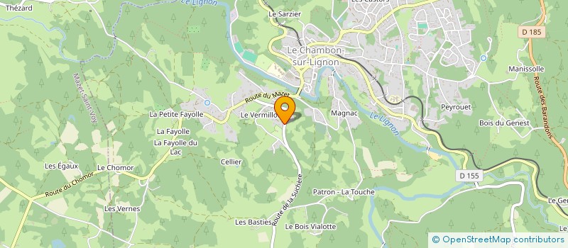 localisation de l'entreprise JARDINS ET PAYSAGES DU HAUT LIGNON à LE CHAMBON-SUR-LIGNON