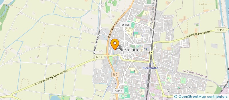 localisation de l'entreprise JARDINS ET PAYSAGES SARL à PIERRELATTE