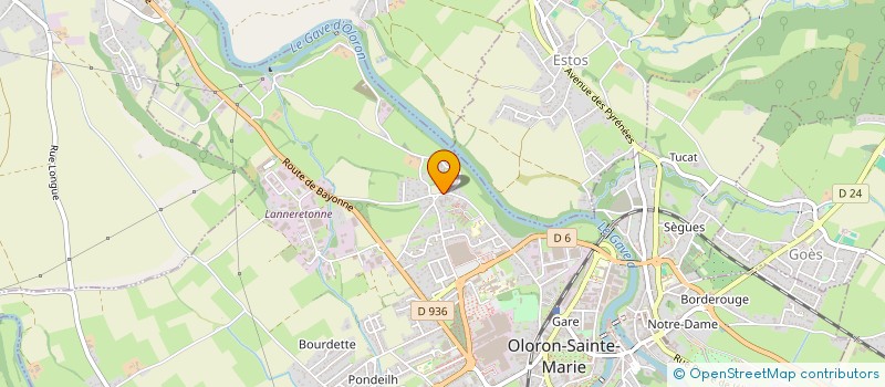 localisation de l'entreprise JARDINS ET PISCINES D AUJOURD HUI à OLORON-SAINTE-MARIE