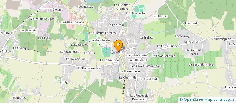localisation de l'entreprise JARDINS FAMILIAUX à AVOINE