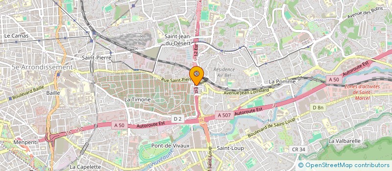 localisation de l'entreprise JARDINS FAMILIAUX DE LA PARETTE  MARSEILLE