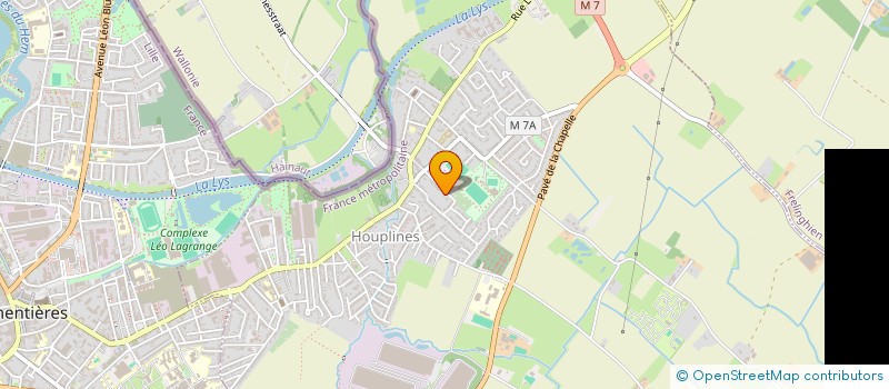 localisation de l'entreprise JARDINS FAMILIAUX DE LA RUE MUSY  HOUPLINES