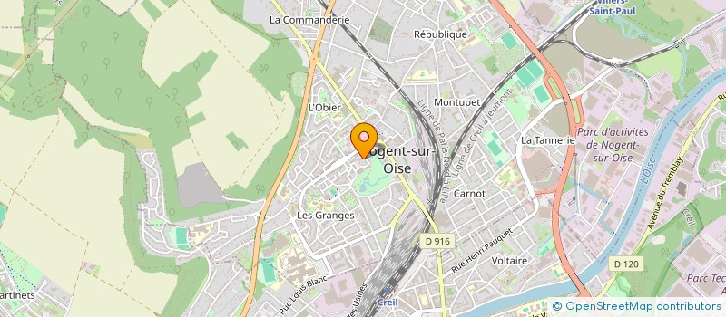 localisation de l'entreprise JARDINS FAMILIAUX NOGENTAIS  NOGENT-SUR-OISE