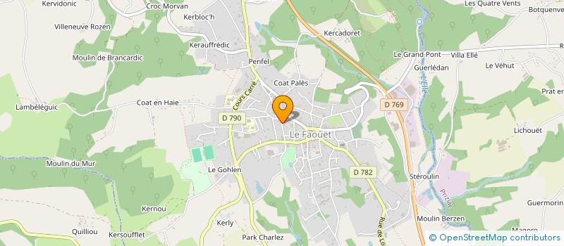 localisation de l'entreprise JARDINS FAOUETAIS  LE FAOUET