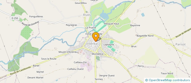 localisation de l'entreprise JARDINS FELINS  VILLEREAL