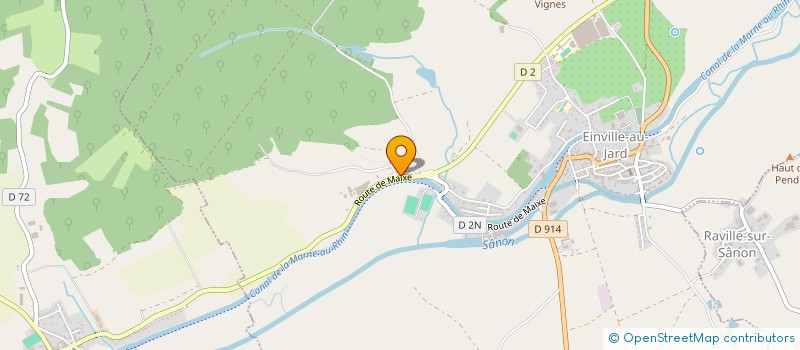 localisation de l'entreprise JARDINS FLEURIS  EINVILLE-AU-JARD