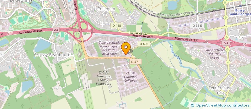 localisation de l'entreprise JARDINS LOISIRS IDF à COLLEGIEN