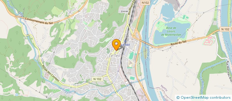 localisation de l'entreprise JARDINS OUVRIERS DE L'ILE RIGAUD  LE TEIL